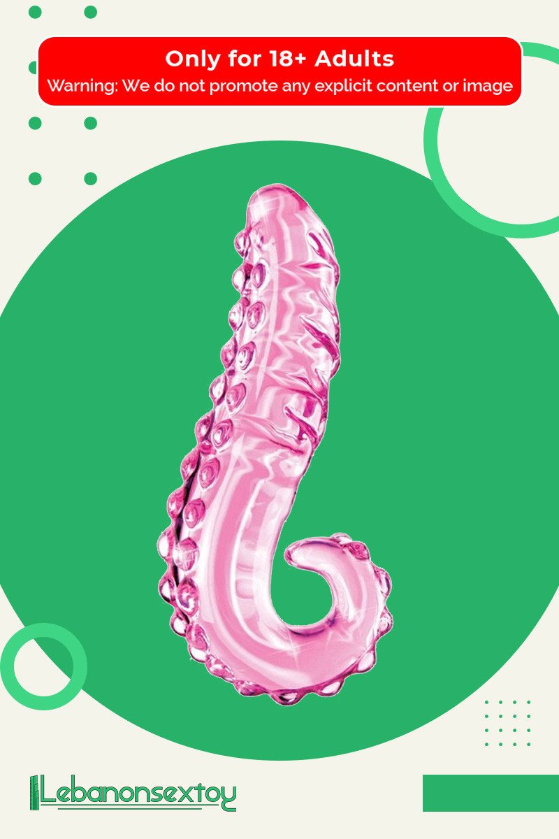 Kiss of Tongue Crystal Glass Dildo Anal Toy GD-002