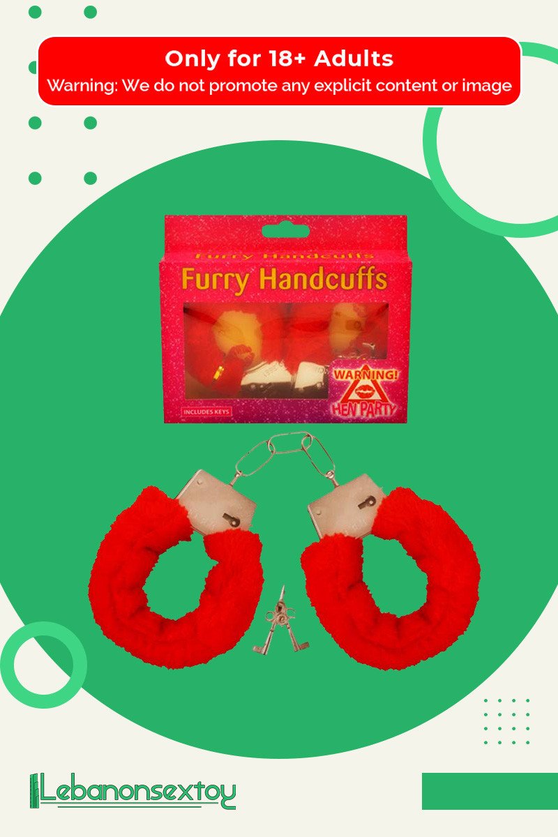 Fetish Fantasy Beginner's Furry Cuffs in Red BDSM-004