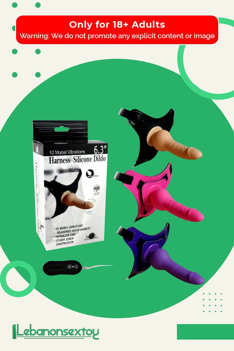 10 Vibrating Modes Strap on Harness Silicone Dildo SO-013