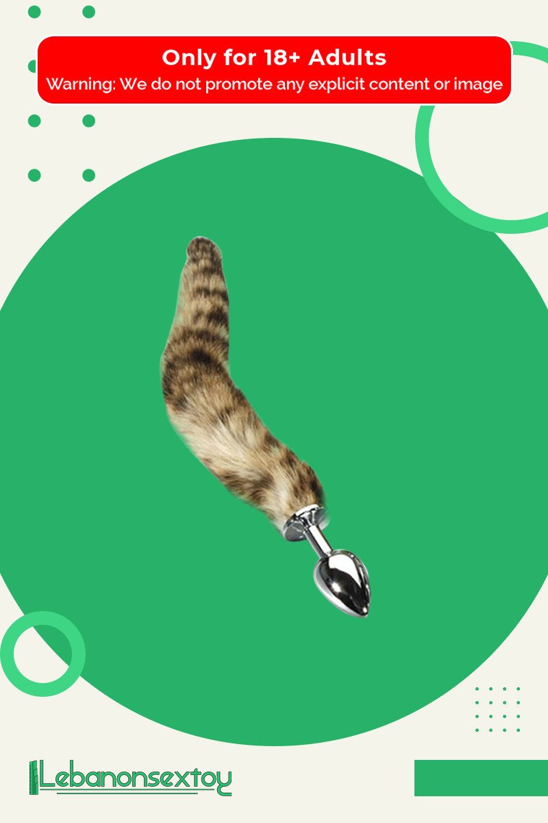 Fox Tail Brown Plated Metal Anal Plugs AD-020