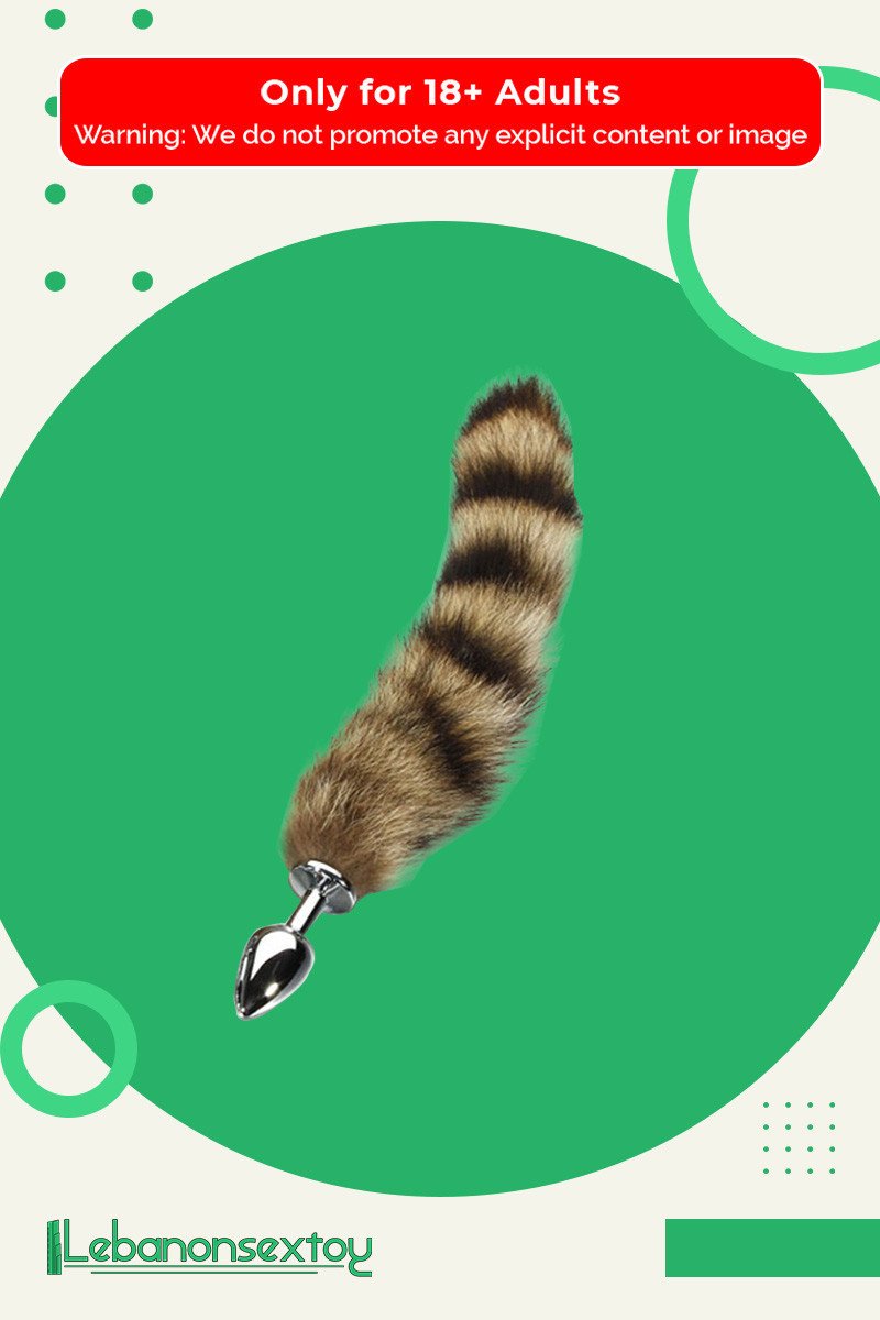 Fox Tail Brown Plated Metal Anal Plugs AD-020