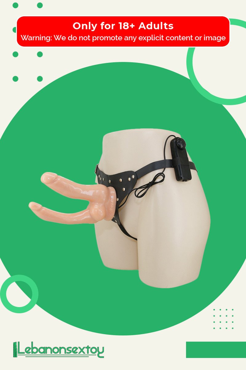 Baile Vibrating Strap-on Double Dildo with Realistic Balls SO-034