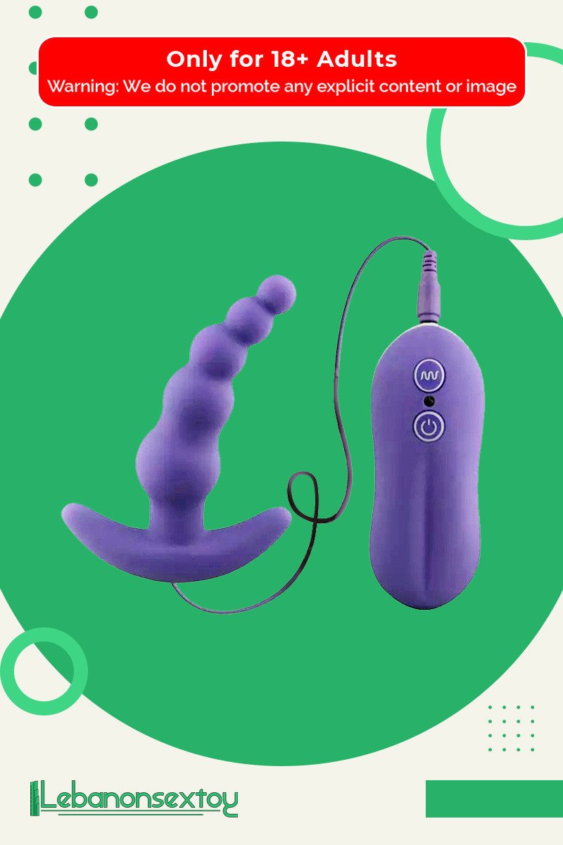 VIBRATING ANAL PLUG BEADS PROSTATE MASSAGER AD-028